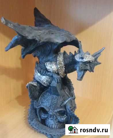 Статуэтка черного дракона в готическом стиле Старый Оскол - изображение 1