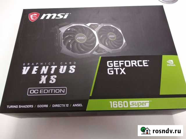 Gtx 1660 super msi ventus oc новая Брянск - изображение 1