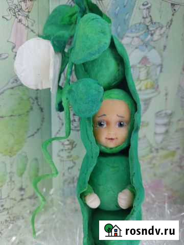 Ватная елочная игрушка Малыш-горошек Волгоград - изображение 1