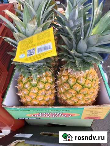 Ананас 6 шт (Гаваи,Маврикий) Коробка Санкт-Петербург - изображение 1