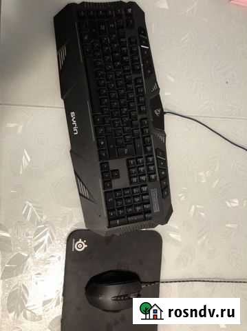 Игровая клавиатура+игровая мышка+игровой коврик Петрозаводск - изображение 1