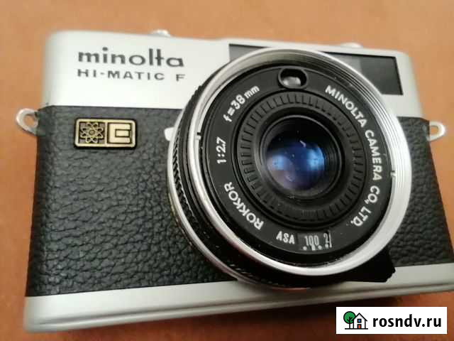 Плёночный фотоаппарат minolta hi-matic f Красноярск - изображение 1