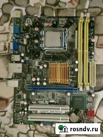 Материнская плата с процессором intel core 2 duo e Верхняя Пышма - изображение 1