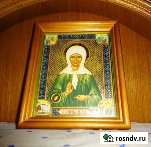 Блаженная Матрона. Икона для дома с мощевиком Рязань - изображение 1