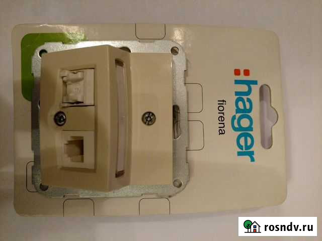Розетка компьютерная, hager, Германия Санкт-Петербург - изображение 1