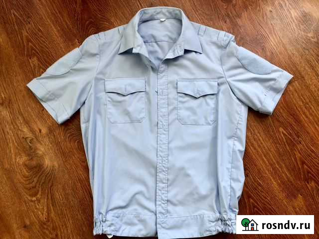Рубашки полиции новые белые синие Клин - изображение 1
