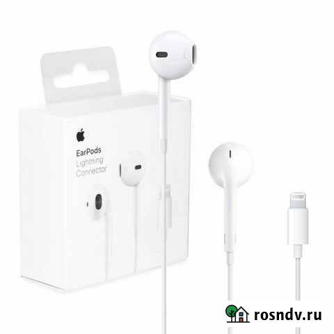 Наушники оригинал earpods lightning новые Благовещенск - изображение 1