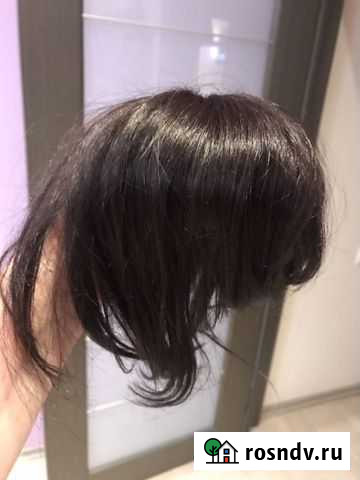 Парик - насадка, оаэ, (Челка и макушка) из нат.вол Обнинск - изображение 1