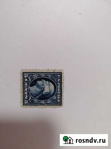 США 1908 г. 5 центов. Голубоватая бумага. Раритет Балашиха - изображение 1