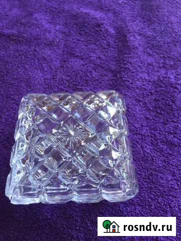 Шкатулка для украшений. Хрустальная. СССР Комсомольск - изображение 1