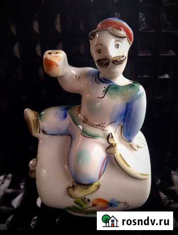 Статуэтка «Казак на бочке» Киев, фарфор, конец XX Иваново - изображение 1