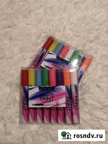 Цветные меловые маркеры 6мм Сосновый Бор - изображение 1