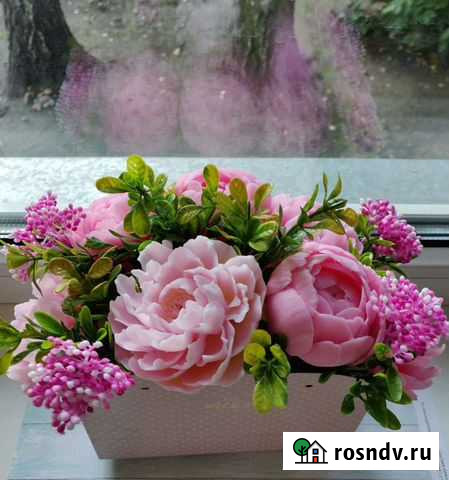 Букет пионов мыло ручной работы Новосибирск - изображение 1