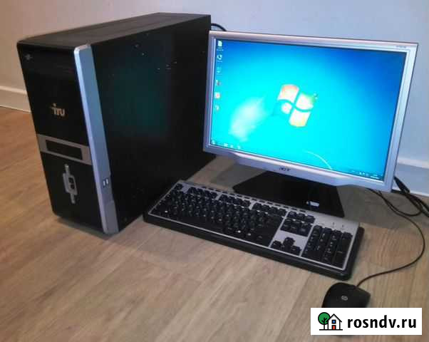 Intel 2 ядра 2.6Ггц DDR3 4 Гб hdd 160Гб + Acer 19 Ачинск - изображение 1