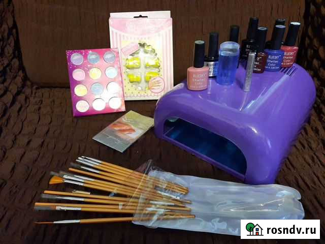 Набор для шеллак. лак, база, лампа и средства Санкт-Петербург - изображение 1