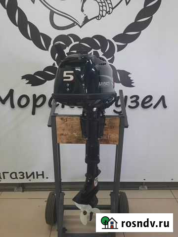 Лодочный мотор Hidea 5 2х-тактный бу Красноярск - изображение 1