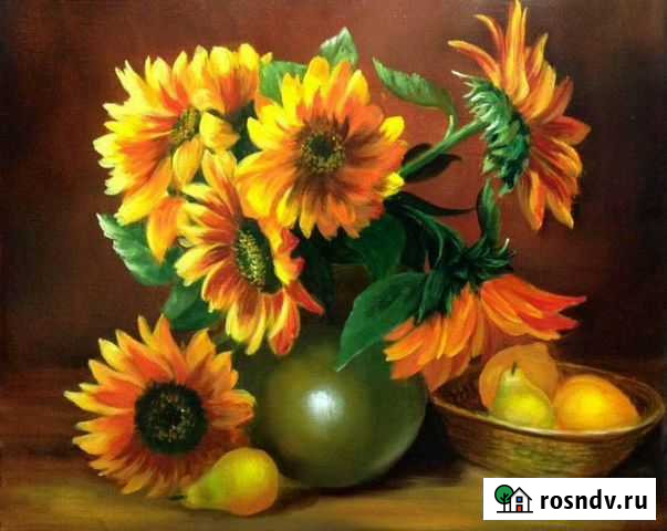 Алмазная мозаика Paintboy Подсолнухи 40*50 см Новосибирск - изображение 1