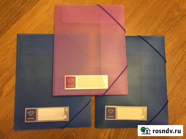 Папки на резинках A4 Crystal (новые) Санкт-Петербург - изображение 1