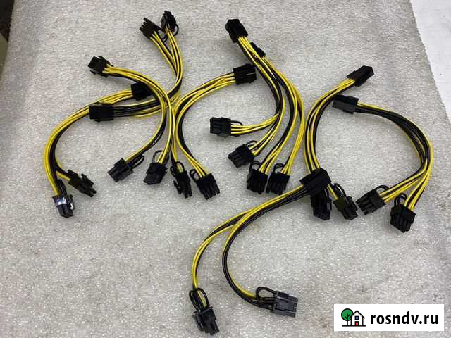 Переходник 6pin - 2по 8pin дляпитания видеокарт Южноуральск - изображение 1