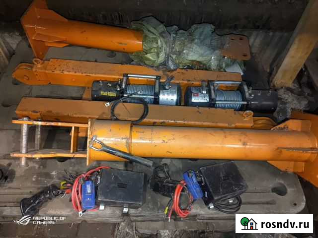 Подъемный кран 1тн электрический 12/24в Владивосток - изображение 1