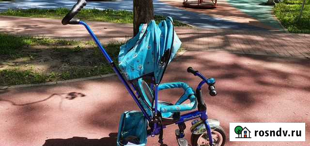 Трехколесный детский велосипед с ручкой бу Санкт-Петербург - изображение 1