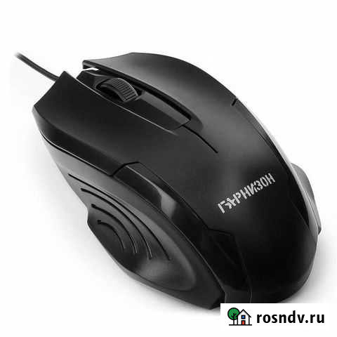 Мышь Гарнизон GM-110 Black USB новая в коробочке Новосибирск - изображение 1
