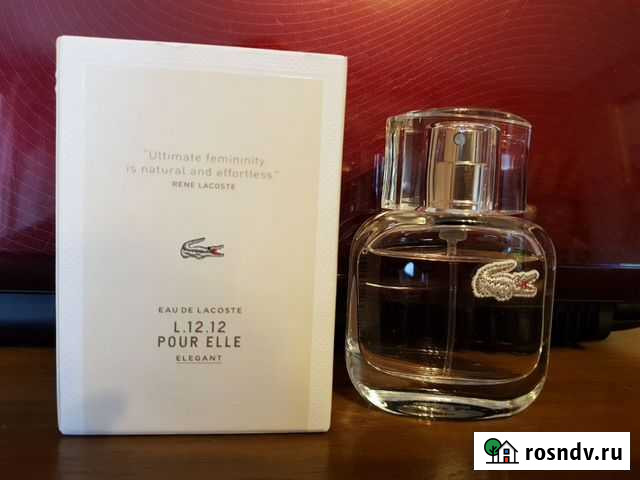 Туалетная вода L.12.12 Pour Elle Elegant от Lacost Иваново - изображение 1