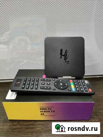 Тв Приставка Mini PC Hi Box TV A6 (13869) Омск - изображение 1