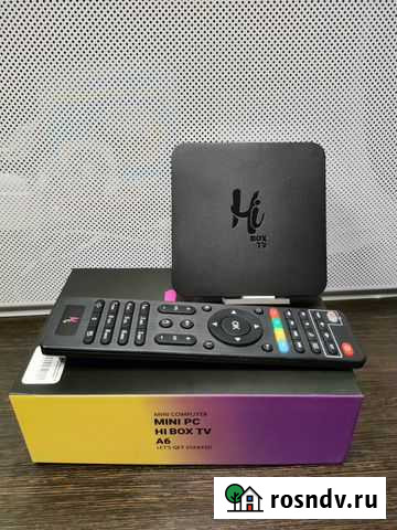 Тв Приставка Mini PC Hi Box TV A6 (13869) Омск - изображение 1