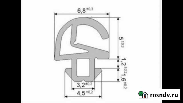 Уплотнитель для теплого алюминия створка дверь. Ко Москва - изображение 1