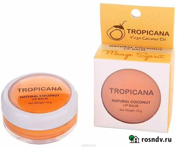 Tropicana Бальзам - блеск для губ на основе кокосо Мурманск - изображение 1