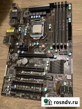 Материнская плата Asrock H77 Pro4 MVP 1155 Санкт-Петербург - изображение 1