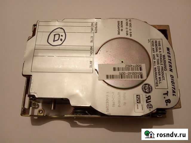 Раритетный WD93044A 41mb Гатчина - изображение 1