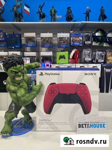 DualSense PS5 Red - обмен на ваши игры PS4 Челябинск - изображение 1