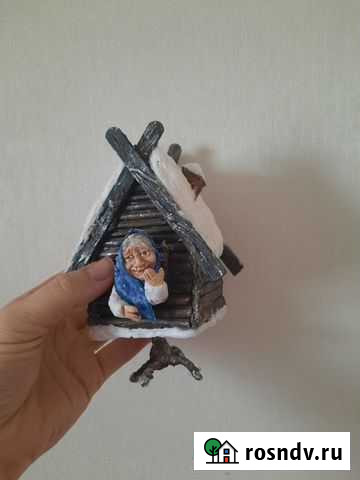 Елочная игрушка Избушка на курьих ножках Москва - изображение 1