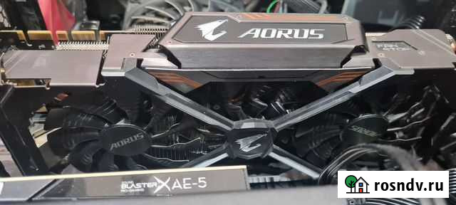Видеокарта Gigabyte Aorus GeForce GTX 1080TI 11гб Челябинск - изображение 1