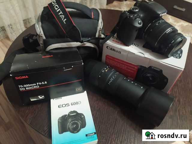 Зеркальный фотоаппарат Сanon EOS 600D+ Sigma17-300 Короча - изображение 1