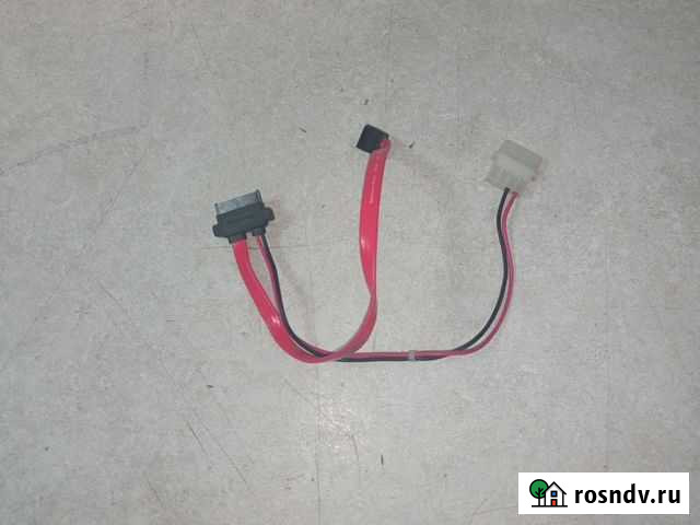 Кабель Slim SATA Molex+sata/minisata 6pin+7pin Воронеж - изображение 1