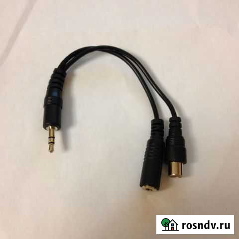 Переходник minijack(папа) to minijack(мама) + RCA Чита - изображение 1