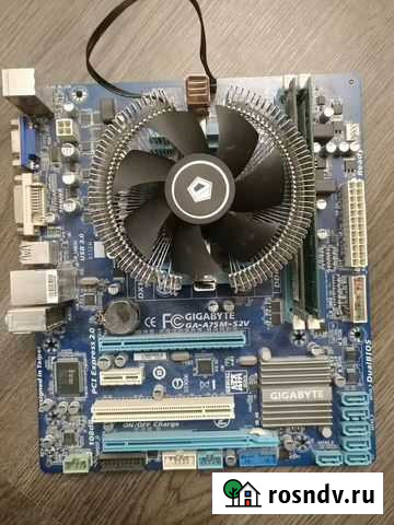 Игровая связка 4 ядерный процессор материнка памят Саратов - изображение 1