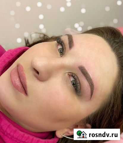 Перманентный макияж бровей. Пудровое напыление Вологда - изображение 1