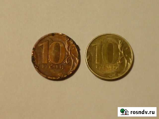 10 руб 2011г. Брак Калуга - изображение 1