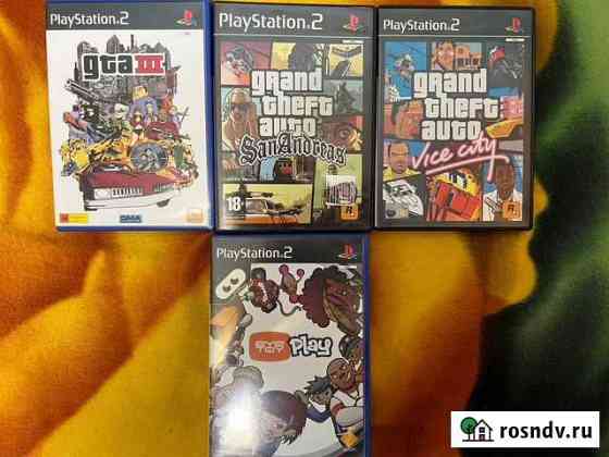 GTA 3, GTA Vice City, GTA San Andreas PS2 Лицензия Санкт-Петербург