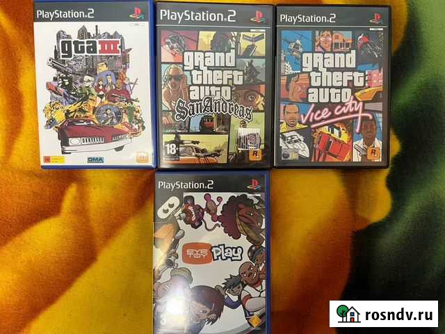 GTA 3, GTA Vice City, GTA San Andreas PS2 Лицензия Санкт-Петербург - изображение 1