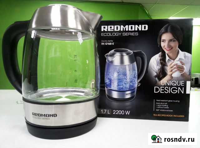 Новый электрочайник Redmond RK-G168-E Ленинск-Кузнецкий - изображение 1