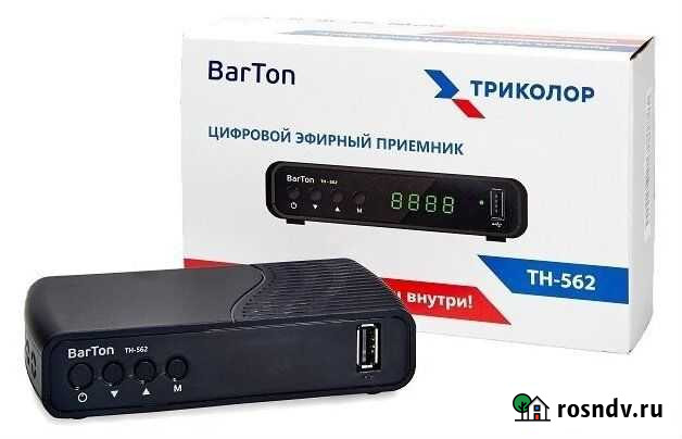 Тв-приставка цифровая BarTon TH-562 на 20 каналов Оренбург - изображение 1