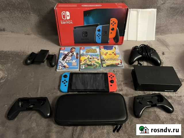 Nintendo Switch 2 ревизия+аксессуары+игры Москва - изображение 1