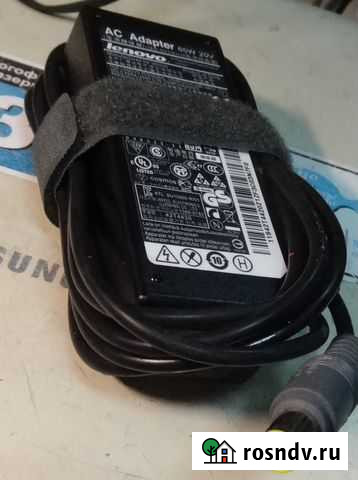 Блок питания Леново 20 В 4А бу оригинал Санкт-Петербург - изображение 1