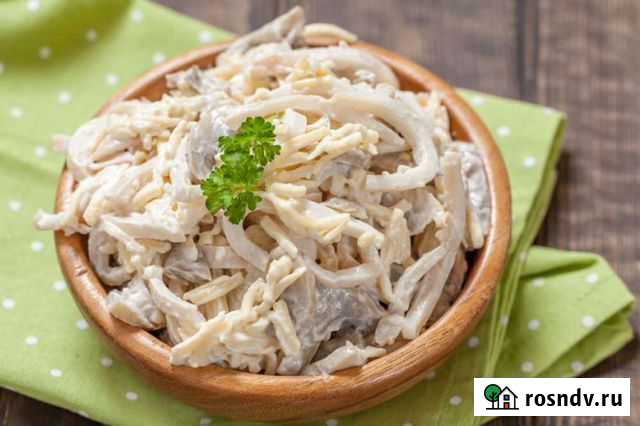 Салат с кальмарами и грибами Омск - изображение 1