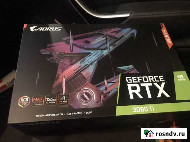 Видеокарта gigabyte GeForce RTX 3080 Ti aorus mast Краснодар - изображение 1